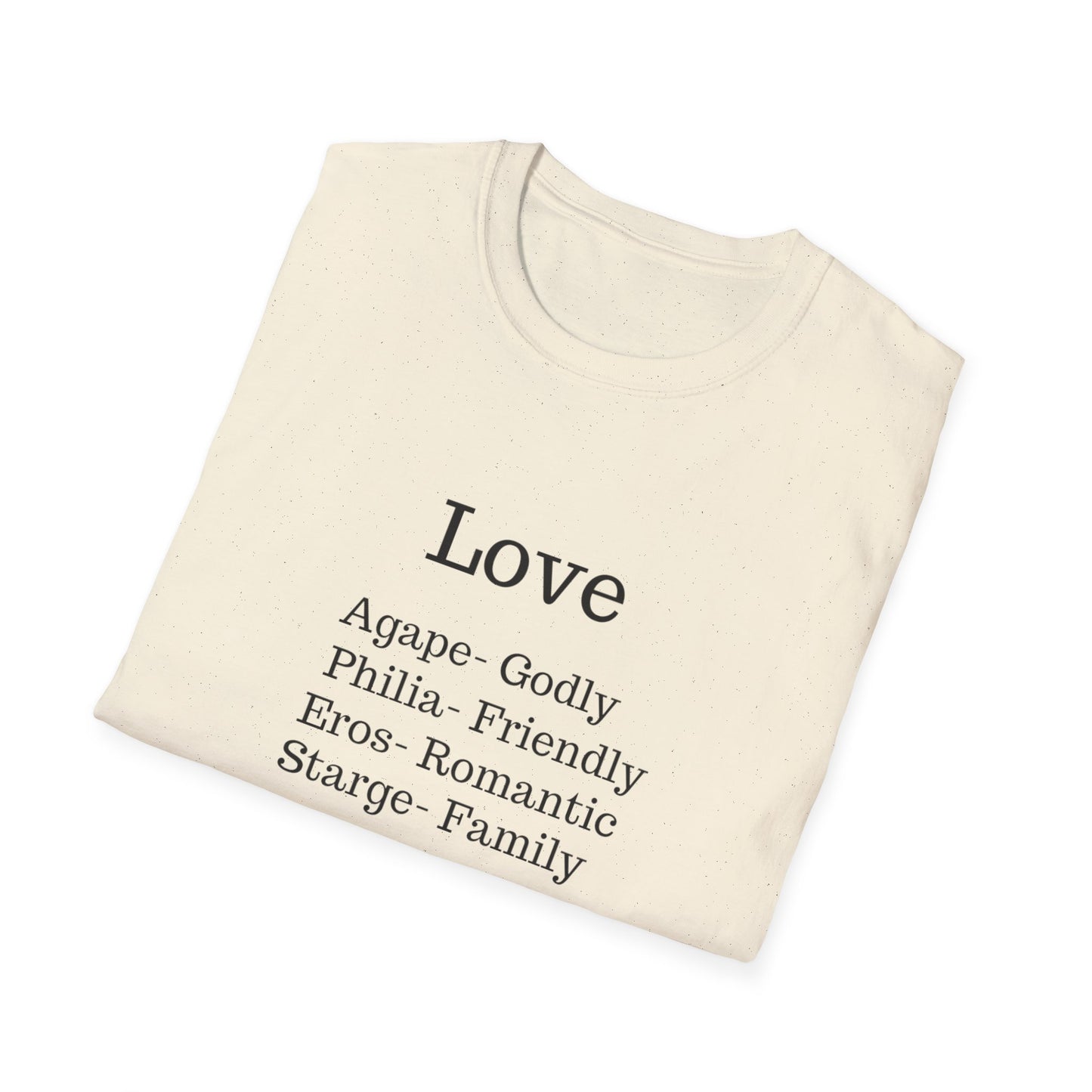 The "Four Loves" Greek Definition Tee – Wear the Language of the Soul