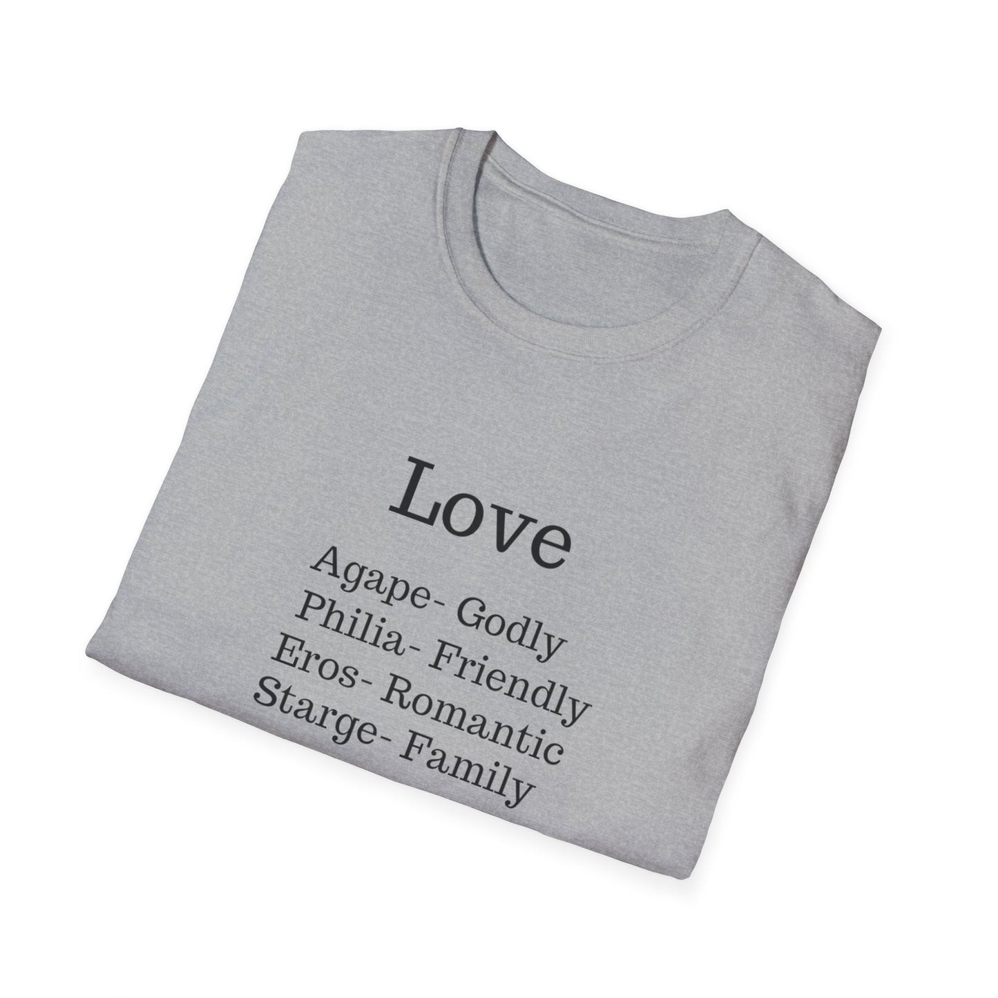 The "Four Loves" Greek Definition Tee – Wear the Language of the Soul