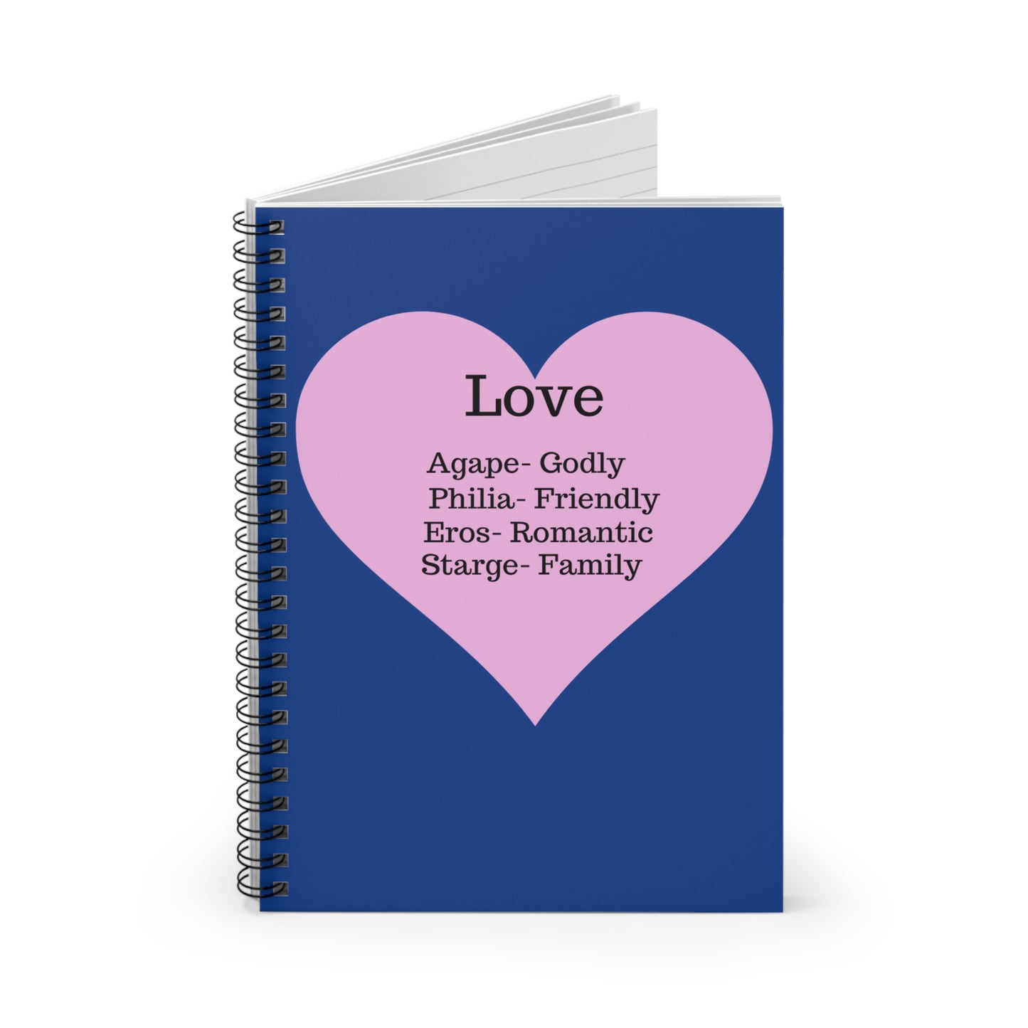 The "Language of the Heart" Notebook – Ruled Journal for Every Thought (Dark blue)