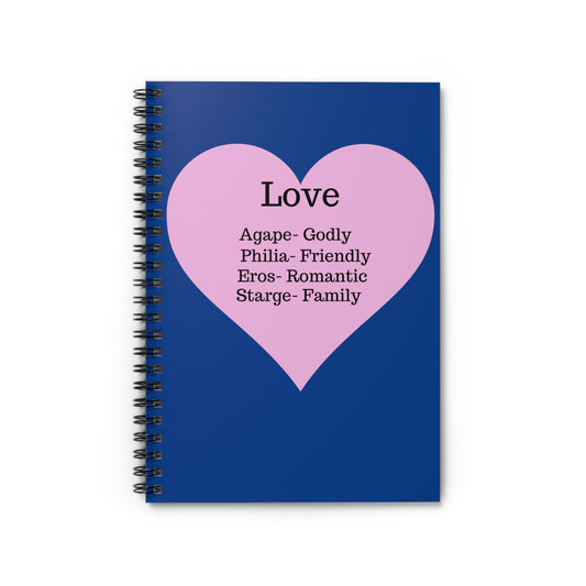 The "Language of the Heart" Notebook – Ruled Journal for Every Thought (Dark blue)