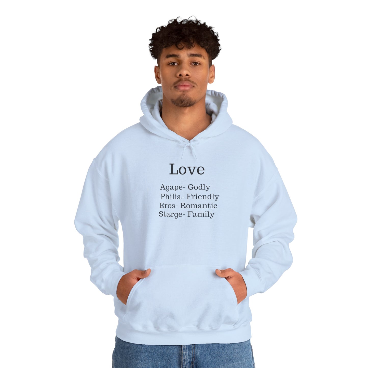The "Language of Love" Aesthetic Hoodie – Soft Pink Heart Graphic