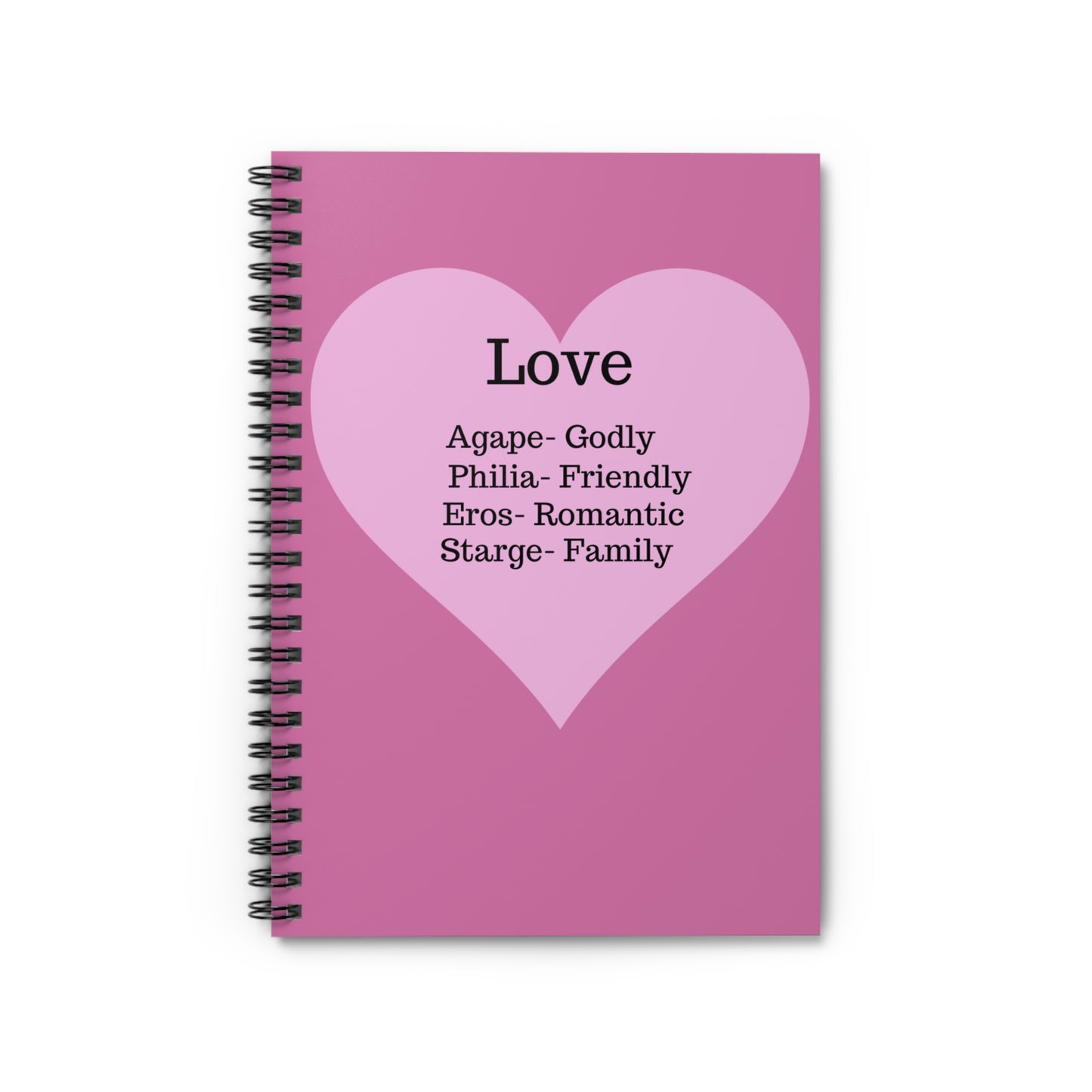 The "Language of the Heart" Notebook – Ruled Journal for Every Thought (Light pink)