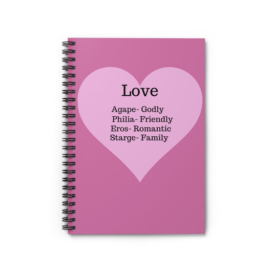 The "Language of the Heart" Notebook – Ruled Journal for Every Thought (Light pink)