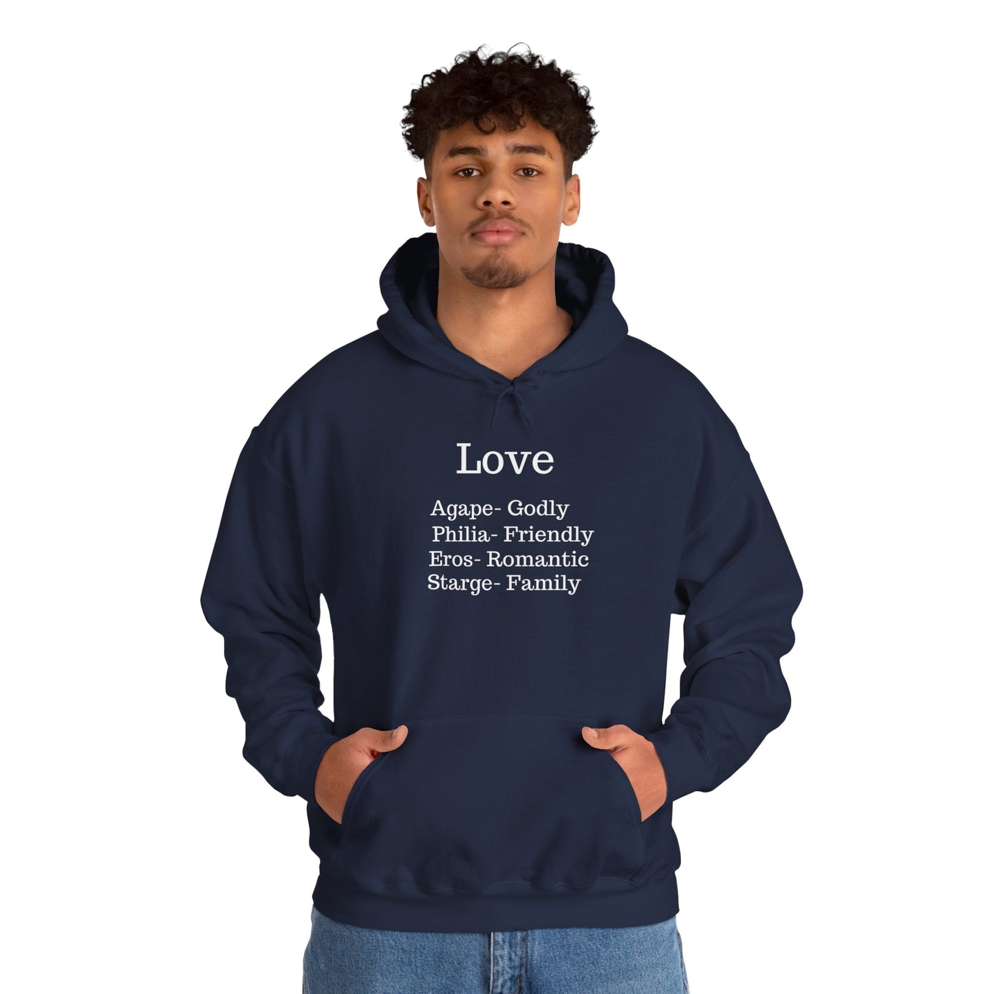 The "Language of Love" Aesthetic Hoodie – Soft Pink Heart Graphic