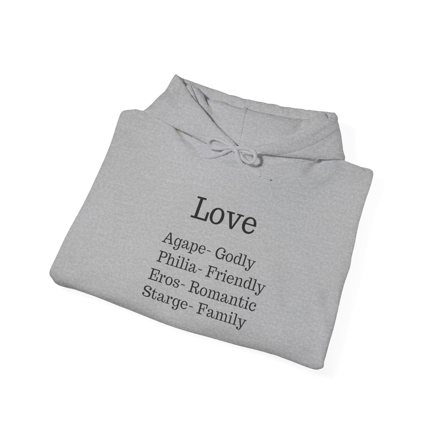 The "Language of Love" Aesthetic Hoodie – Soft Pink Heart Graphic