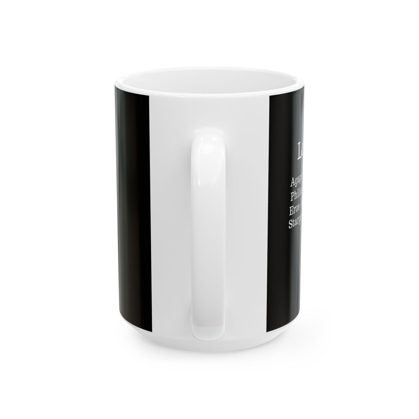 The "Ancient Wisdom" Love Definition Mug – A Sincere Start to Your Day (11oz, 15oz)(Black)