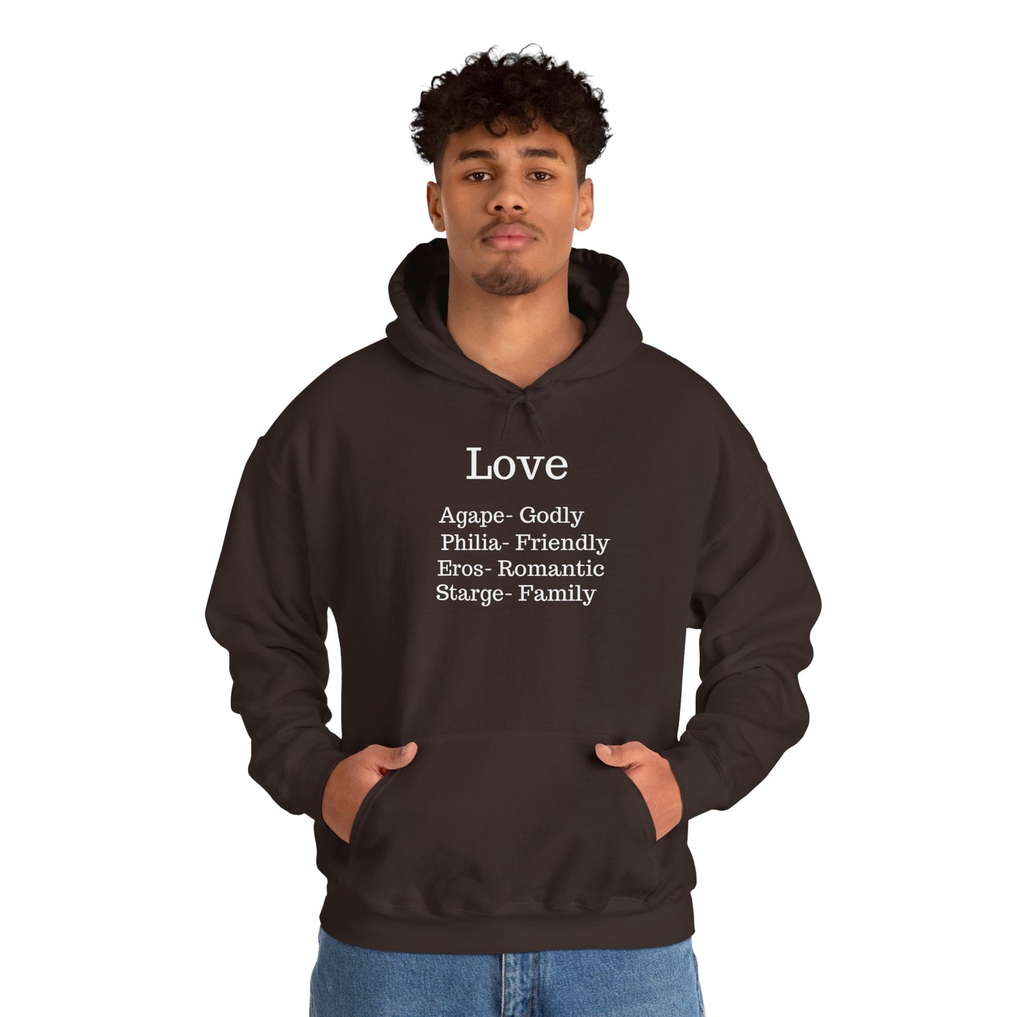 The "Language of Love" Aesthetic Hoodie – Soft Pink Heart Graphic