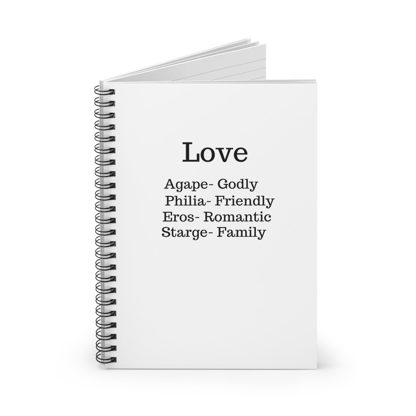 The "Language of the Heart" Notebook – Ancient Wisdom Ruled Journal (White)