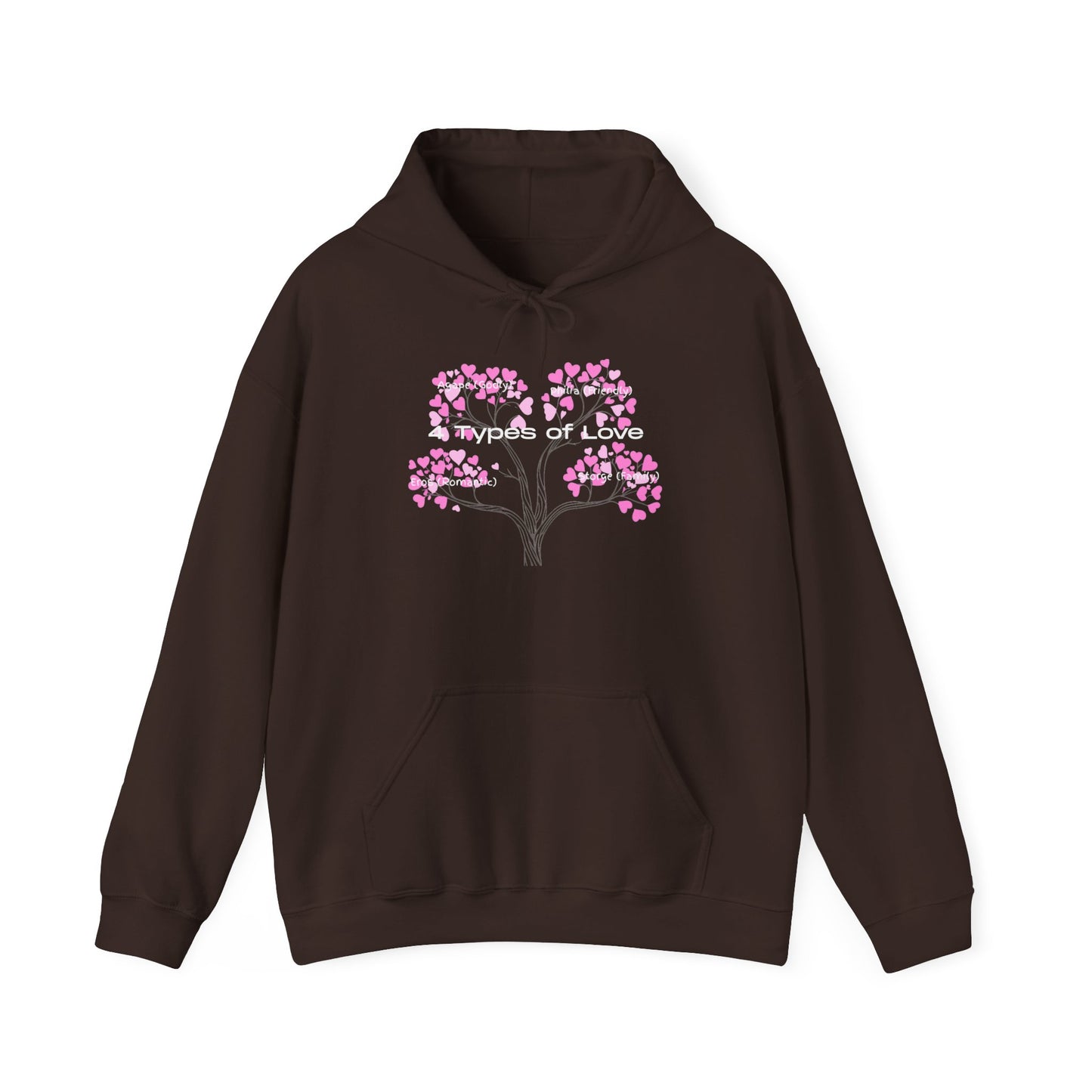 The "Language of Love" Aesthetic Hoodie – Soft Pink Heart Graphic