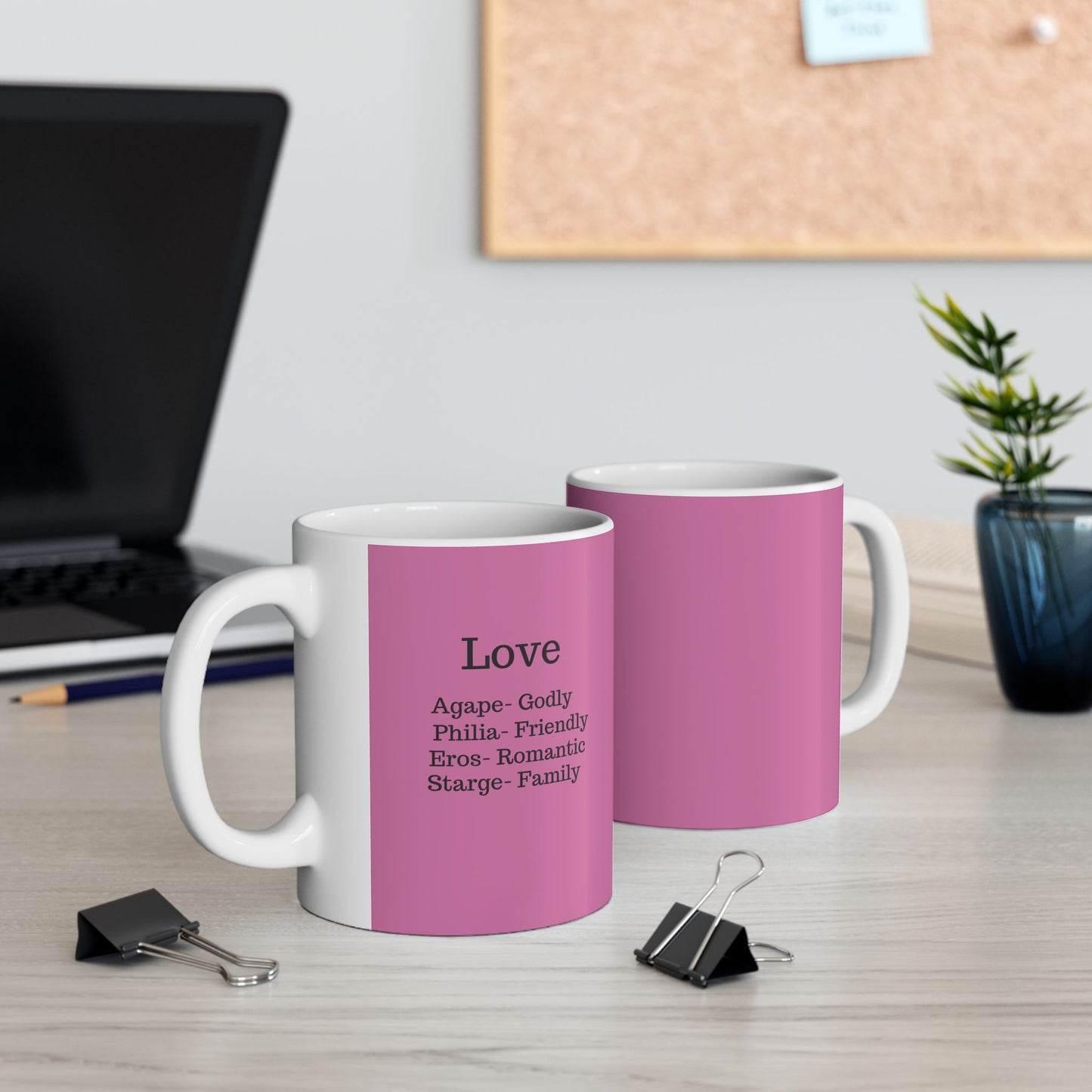 The "Ancient Wisdom" Love Definition Mug – A Sincere Start to Your Day (11oz, 15oz)(Light pink)