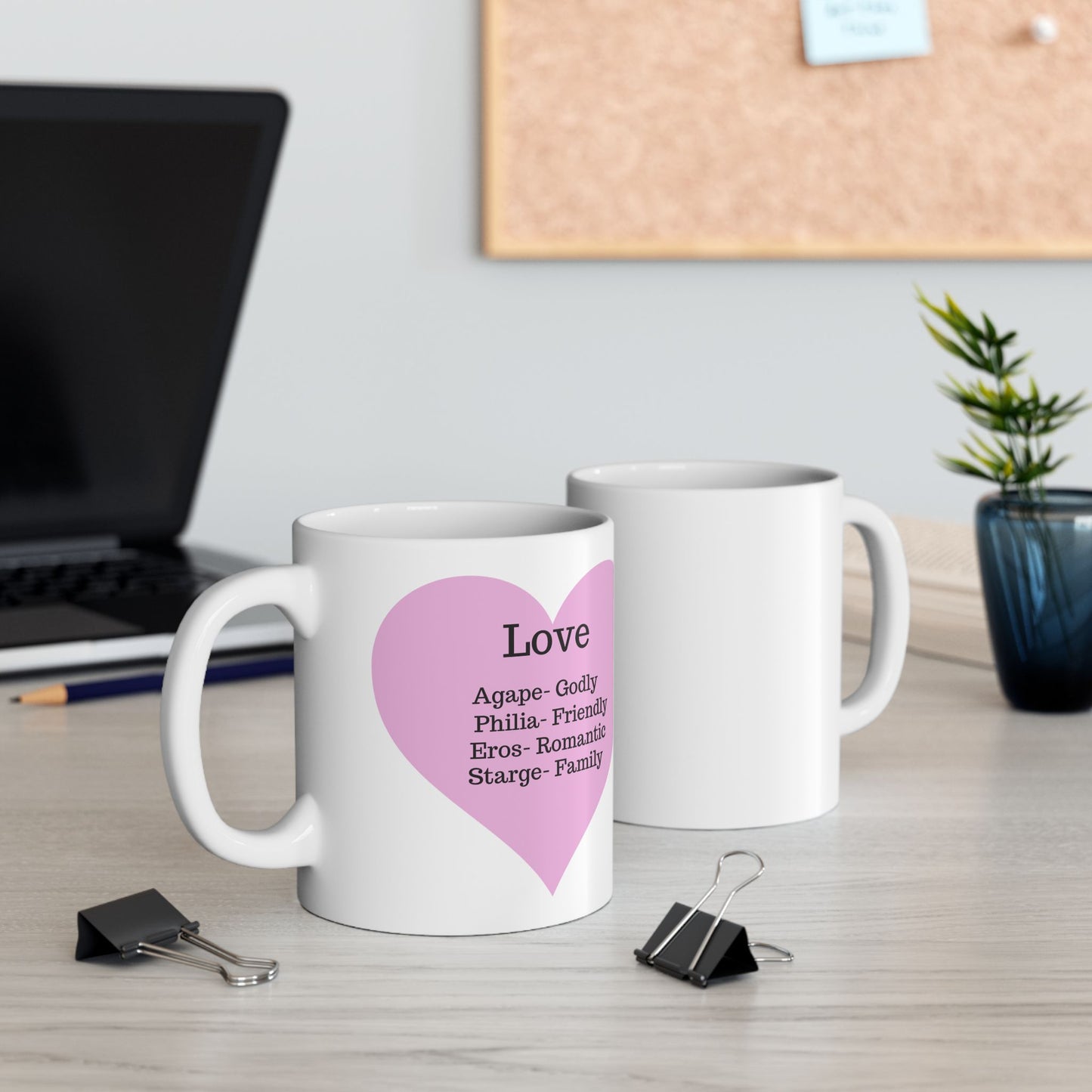 The "Language of Love" Ceramic Mug – A Sincere Start to Your Day (11oz, 15oz)(White)