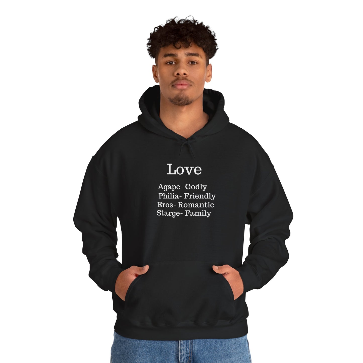 The "Language of Love" Aesthetic Hoodie – Soft Pink Heart Graphic