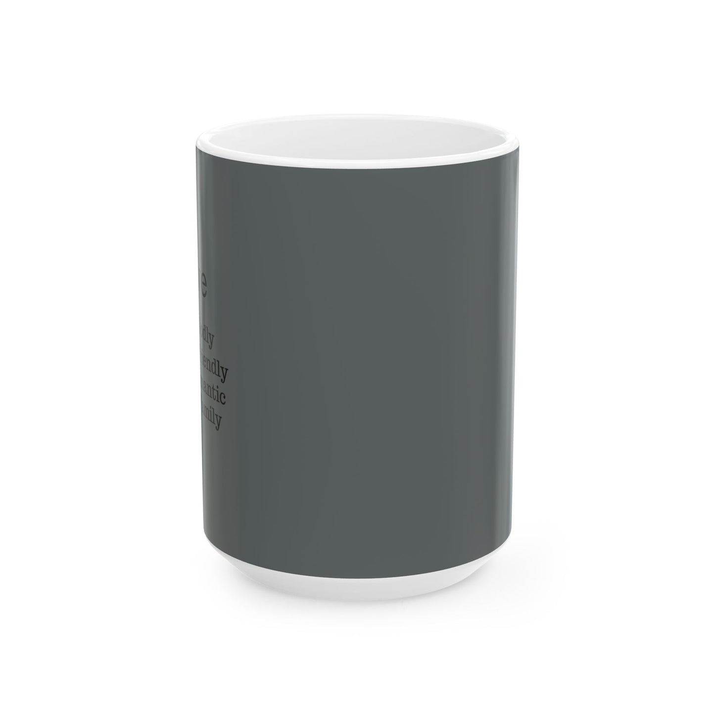 The "Ancient Wisdom" Love Definition Mug – A Sincere Start to Your Day (11oz, 15oz)(Dark grey)