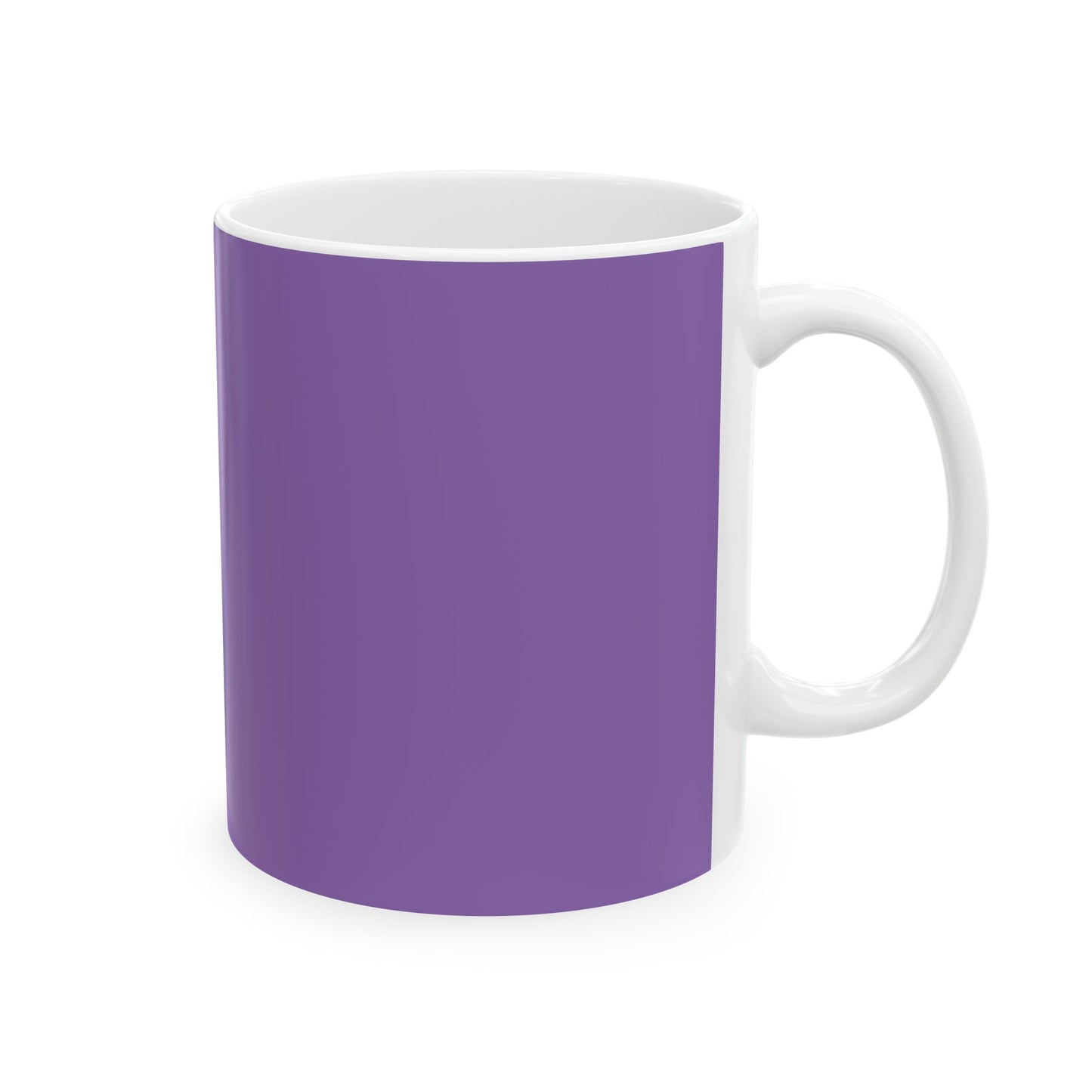 The "Language of Love" Ceramic Mug – A Sincere Start to Your Day (11oz, 15oz)(Light purple)