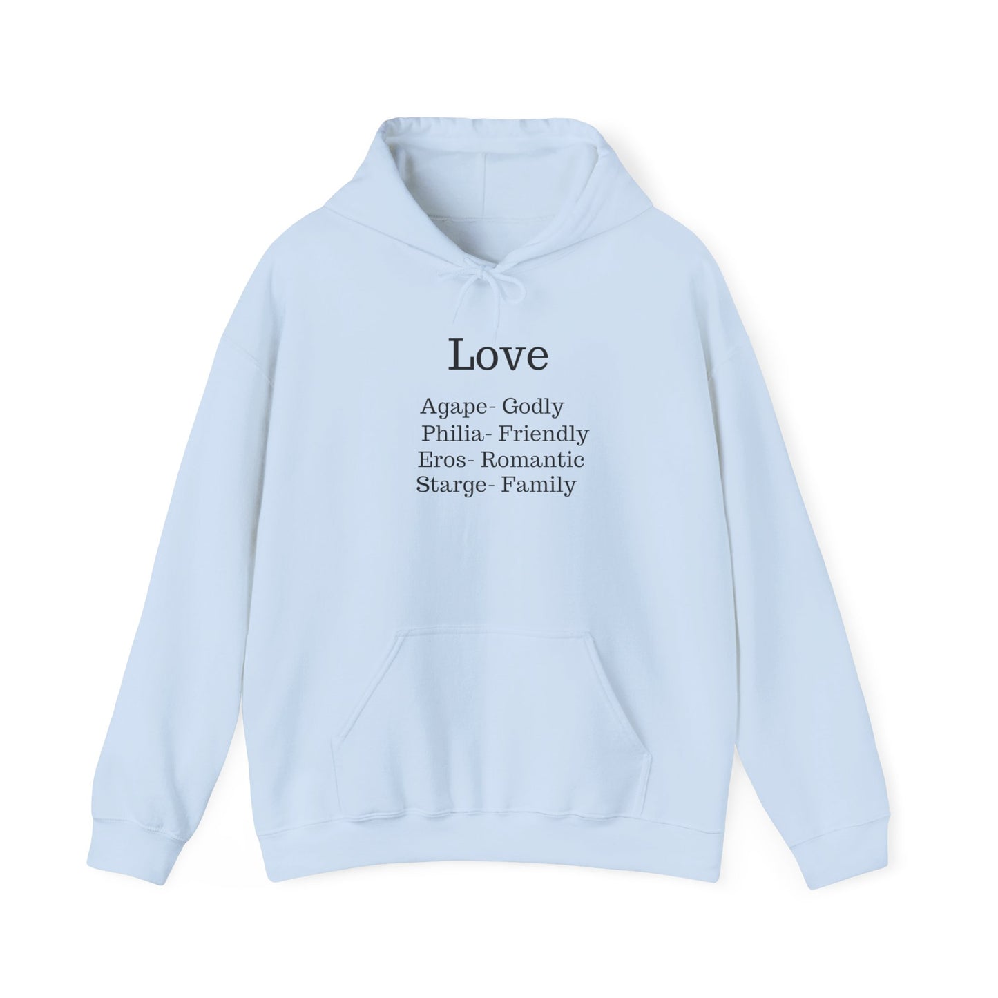 The "Language of Love" Aesthetic Hoodie – Soft Pink Heart Graphic