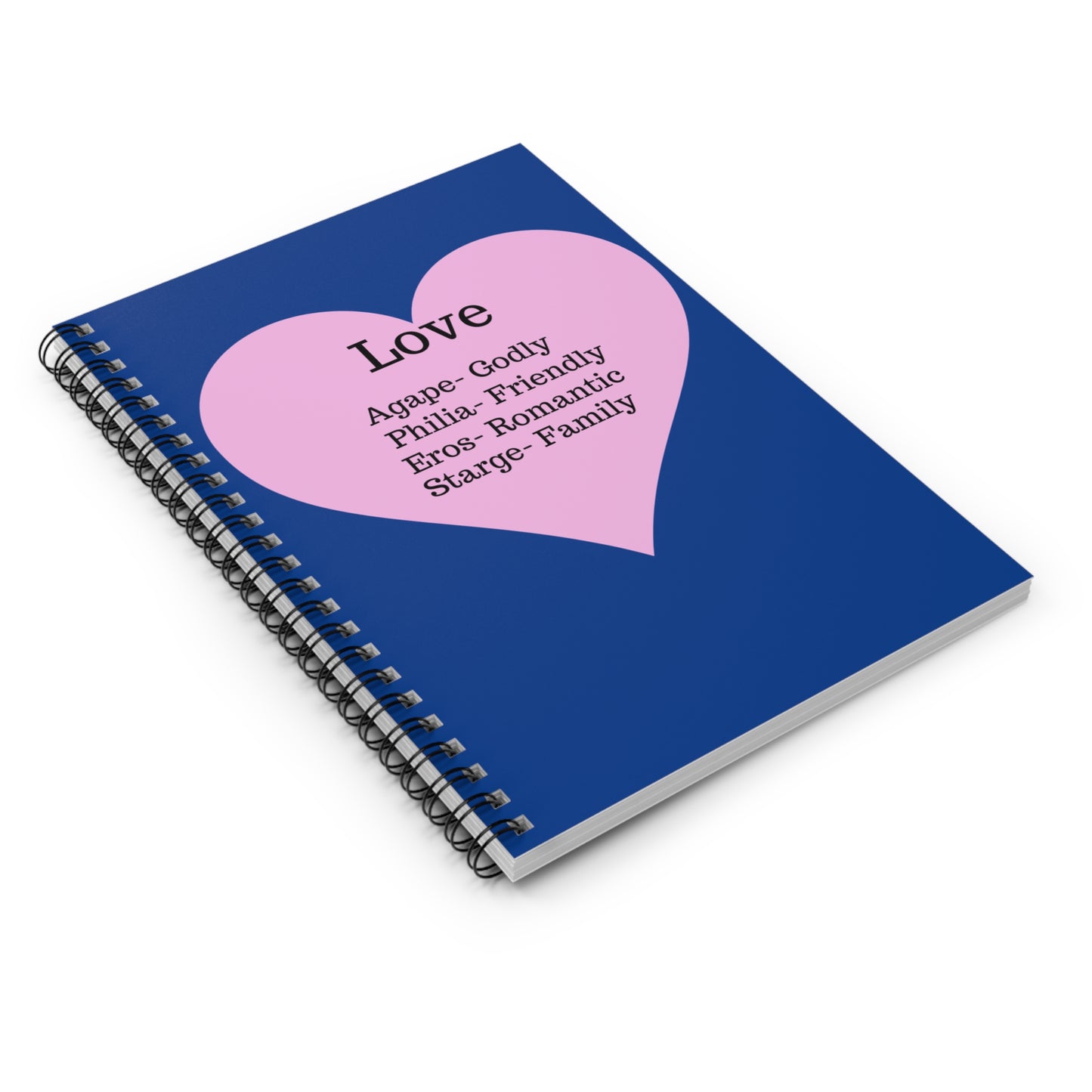 The "Language of the Heart" Notebook – Ruled Journal for Every Thought (Dark blue)