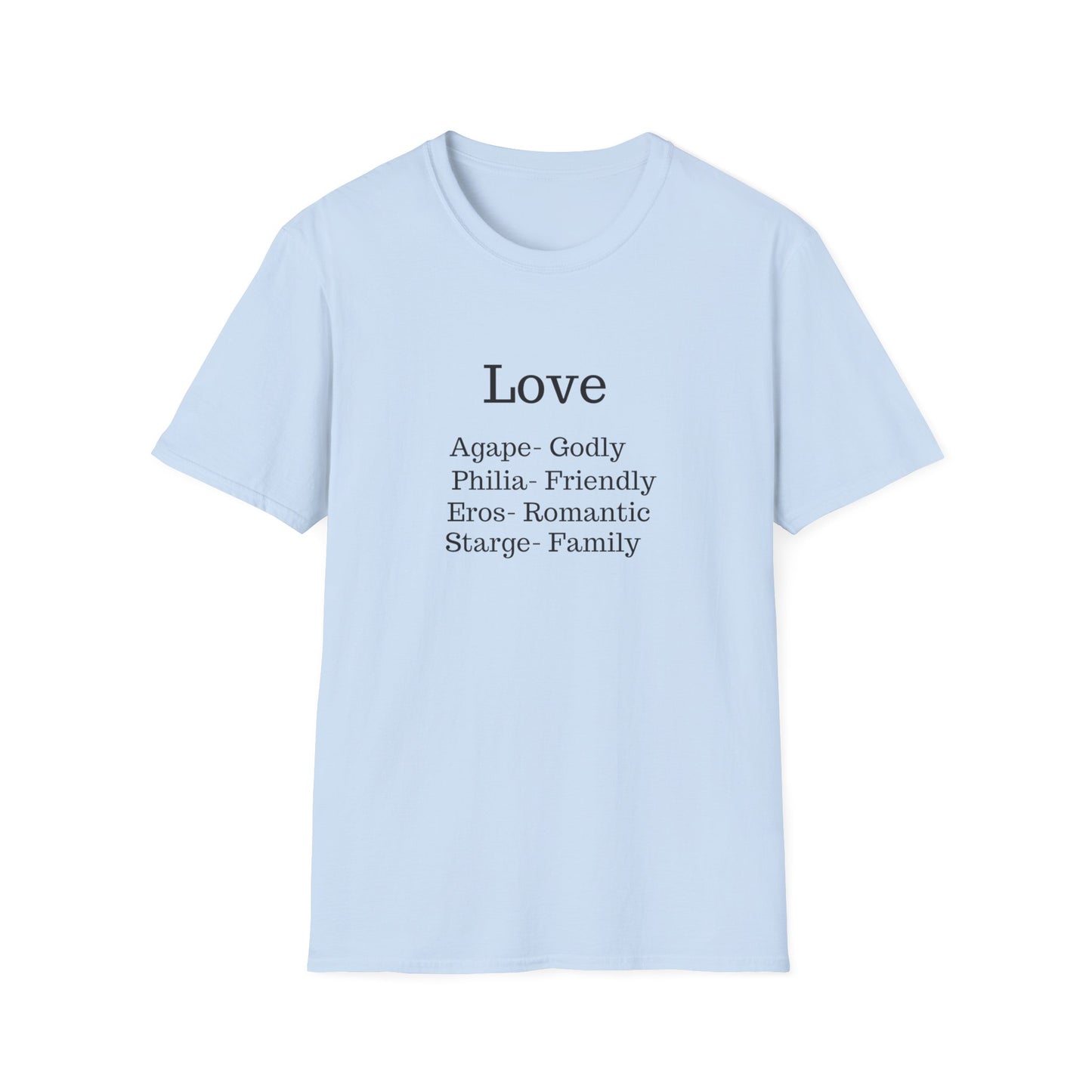 The "Four Loves" Greek Definition Tee – Wear the Language of the Soul