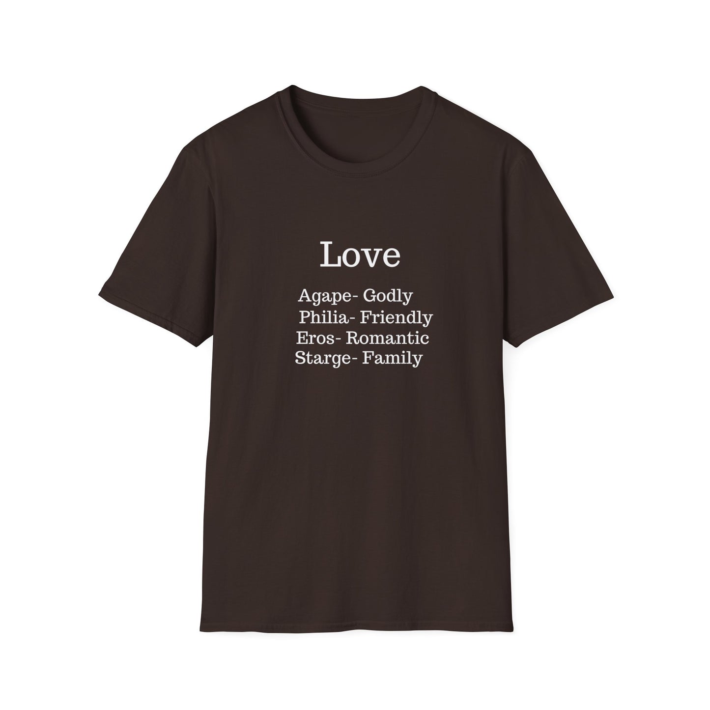 The "Four Loves" Greek Definition Tee – Wear the Language of the Soul