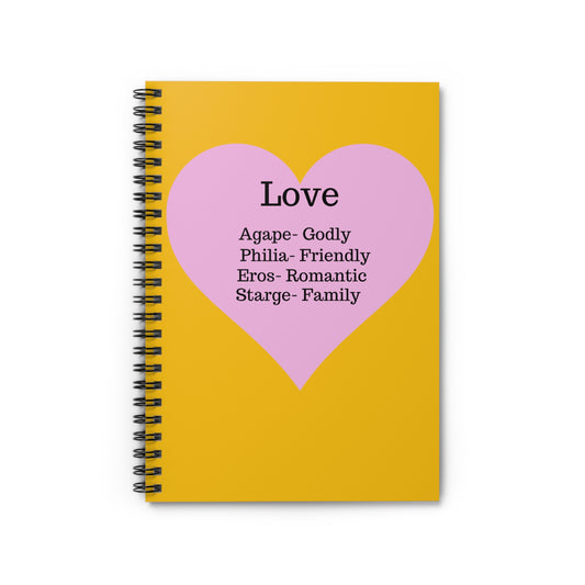 The "Language of the Heart" Notebook – Ruled Journal for Every Thought (Yellow)