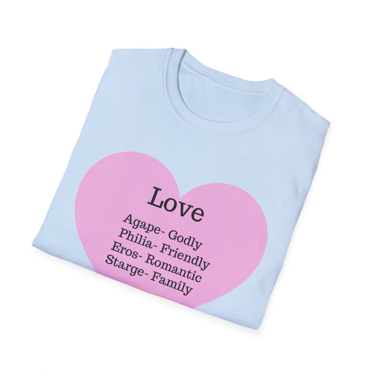 The "Four Loves" Ancient Greek Definition Tee – Wear the Language of the Heart