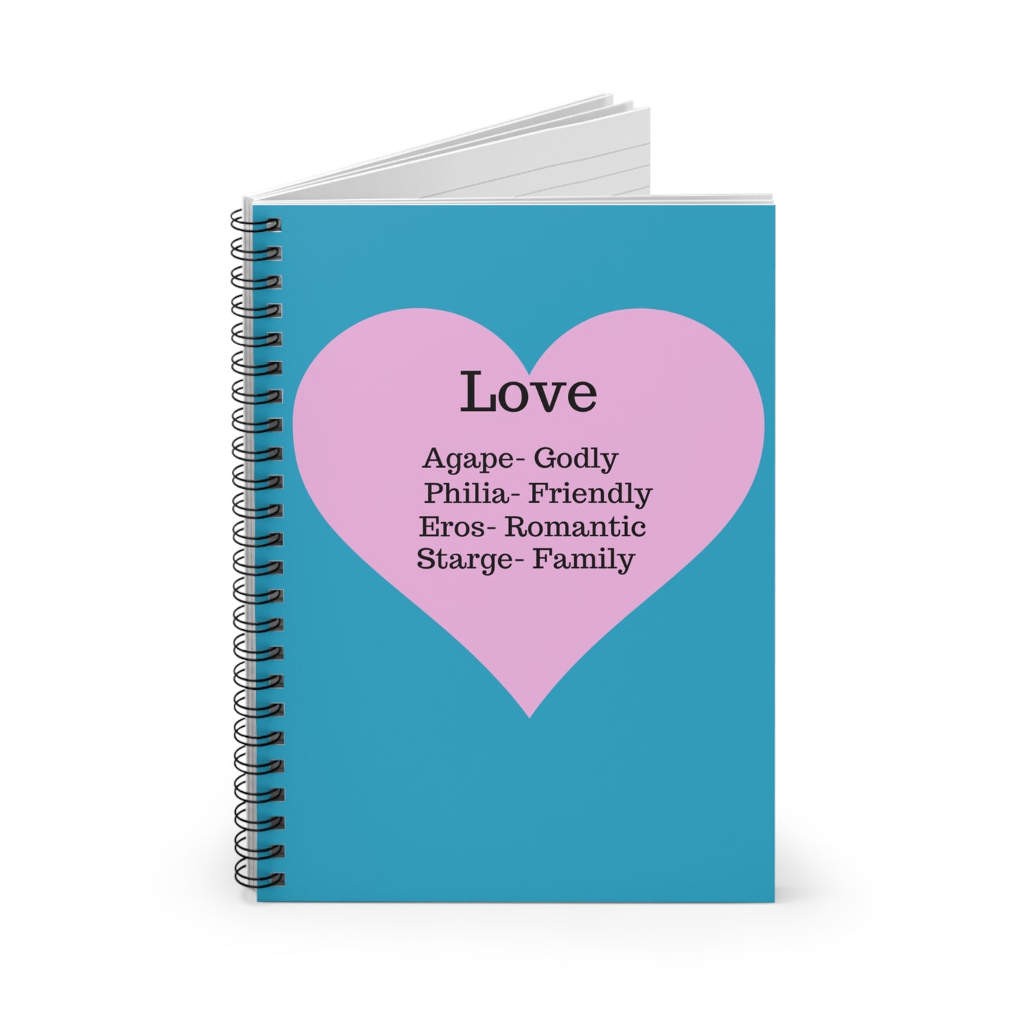 The "Language of the Heart" Notebook – Ruled Journal for Every Thought (Turquoise)
