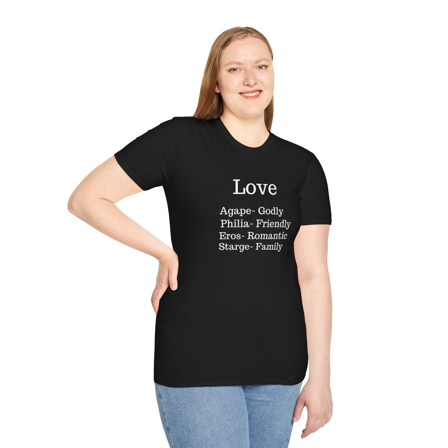 The "Four Loves" Greek Definition Tee – Wear the Language of the Soul