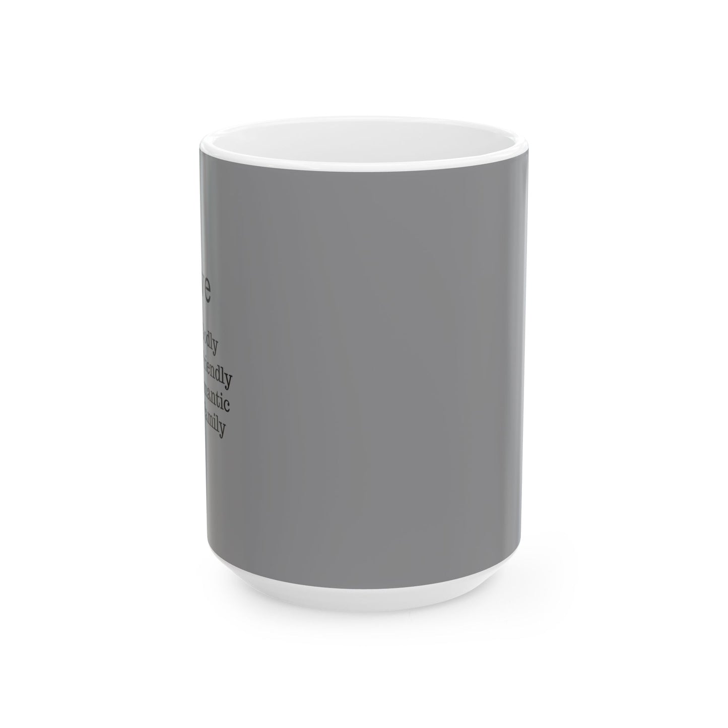 The "Ancient Wisdom" Love Definition Mug – A Sincere Start to Your Day (11oz, 15oz)(Grey)