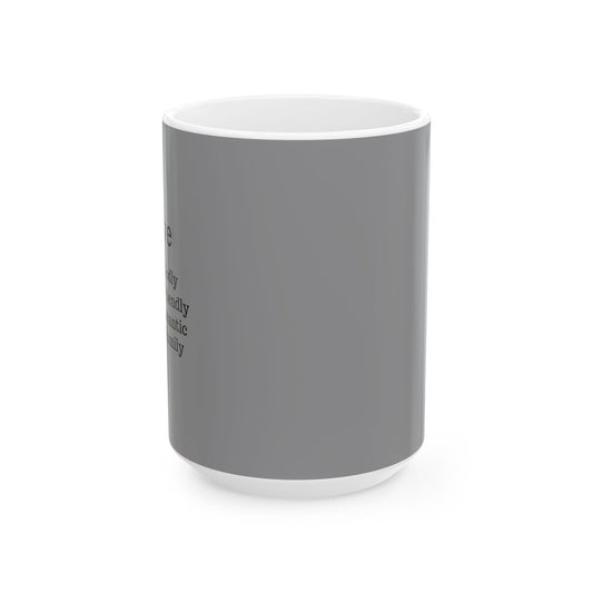 The "Ancient Wisdom" Love Definition Mug – A Sincere Start to Your Day (11oz, 15oz)(Grey)